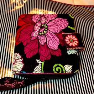 Vera Bradley wallet pink and brown floral